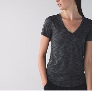Lululemon Heathered Gray V-Neck